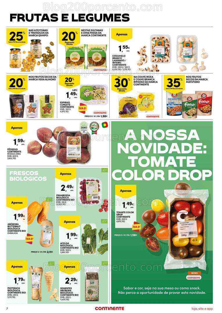 Antevisão Folheto CONTINENTE Promoções de 1 a 7 agosto