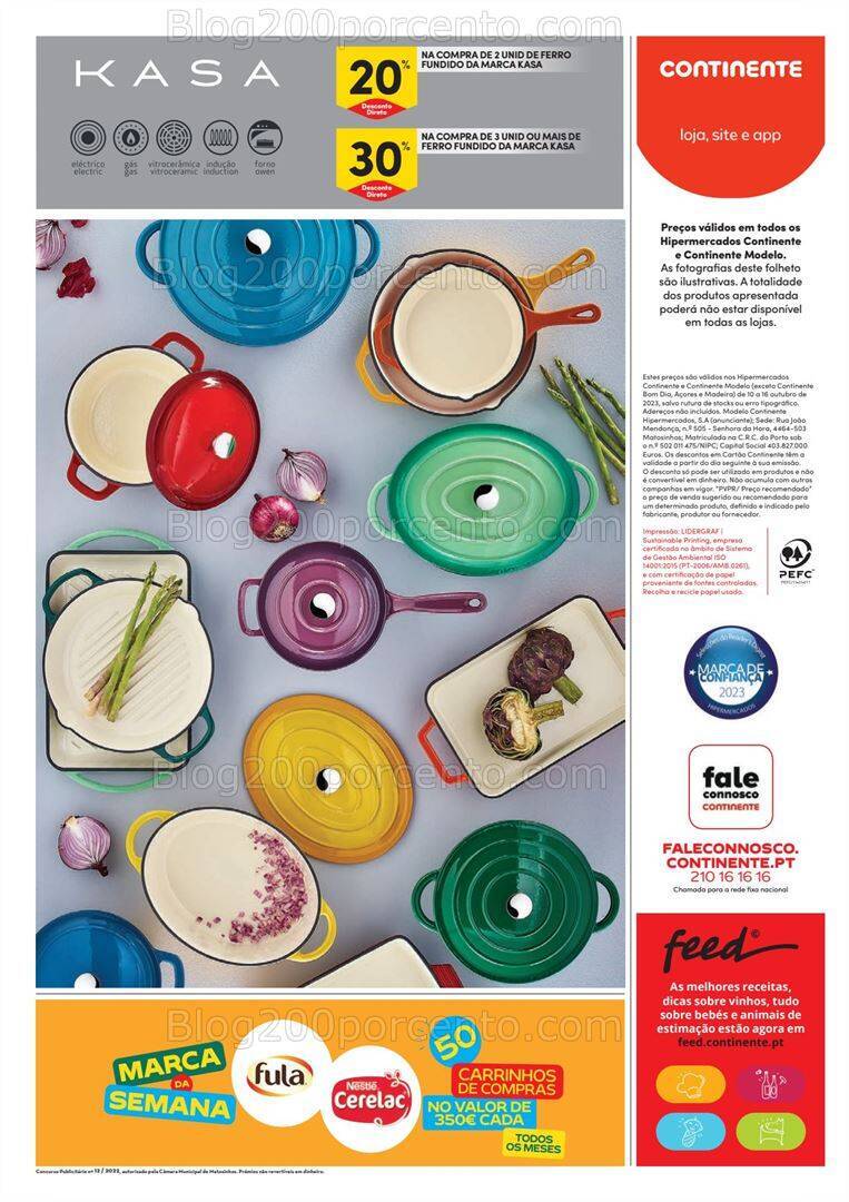 Antevisão Folheto CONTINENTE Promoções de 10 a 16 outubro