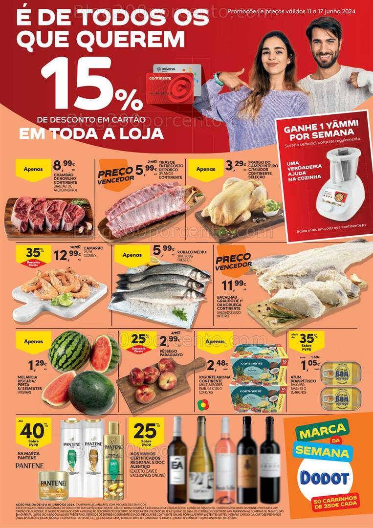 Antevisão Folheto CONTINENTE Promoções de 11 a 17 junho