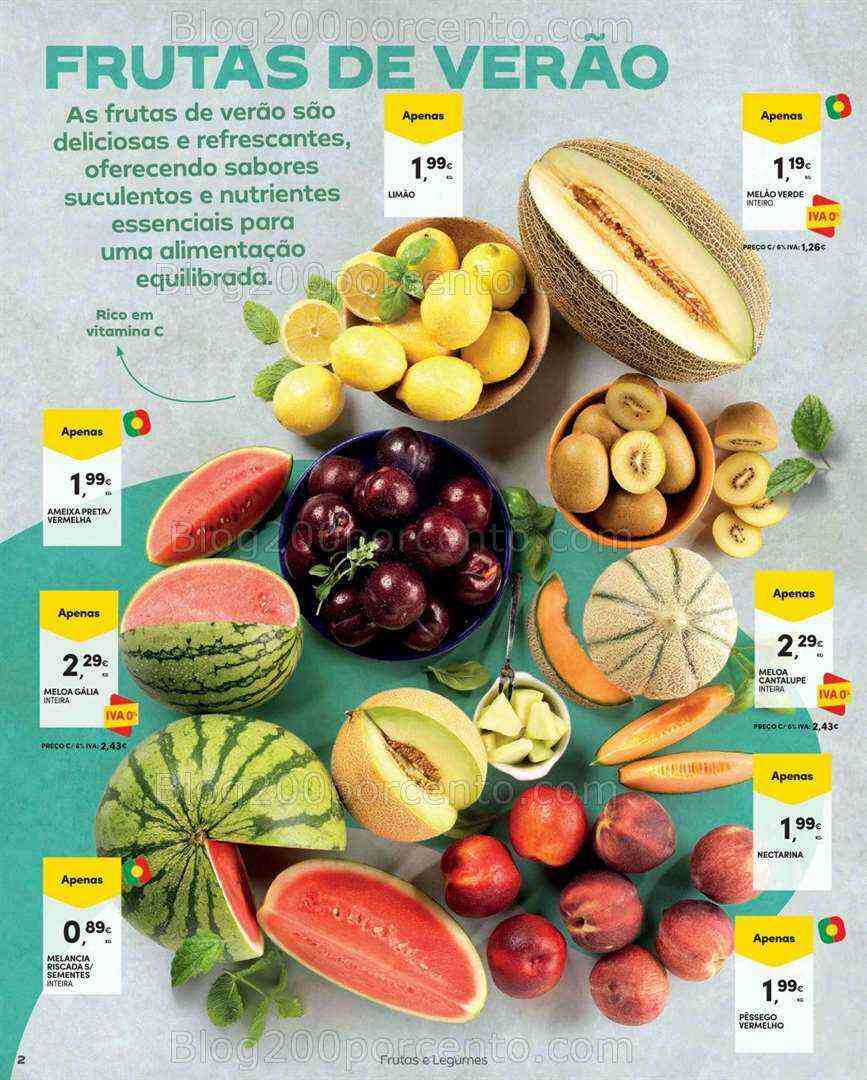 Antevisão Folheto CONTINENTE Especial Frutas e Legumes Promoções de 11 a 23 julho