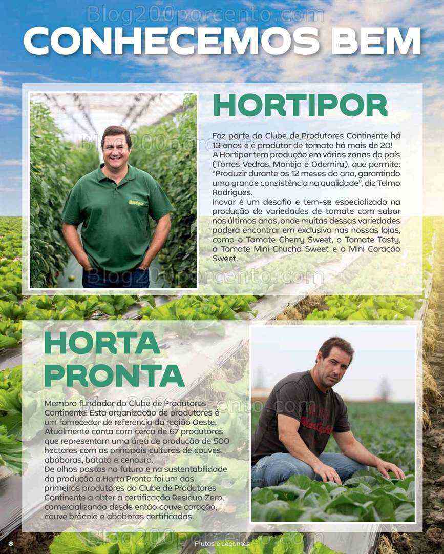 Antevisão Folheto CONTINENTE Especial Frutas e Legumes Promoções de 11 a 23 julho