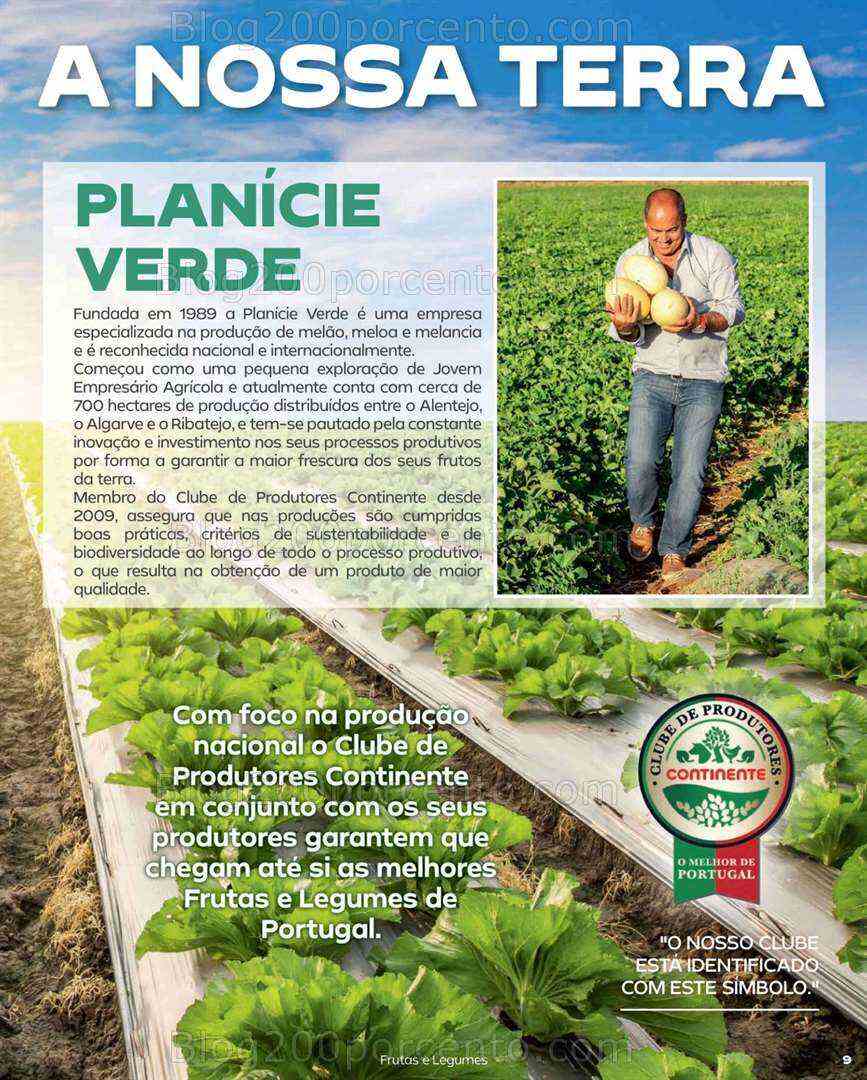 Antevisão Folheto CONTINENTE Especial Frutas e Legumes Promoções de 11 a 23 julho