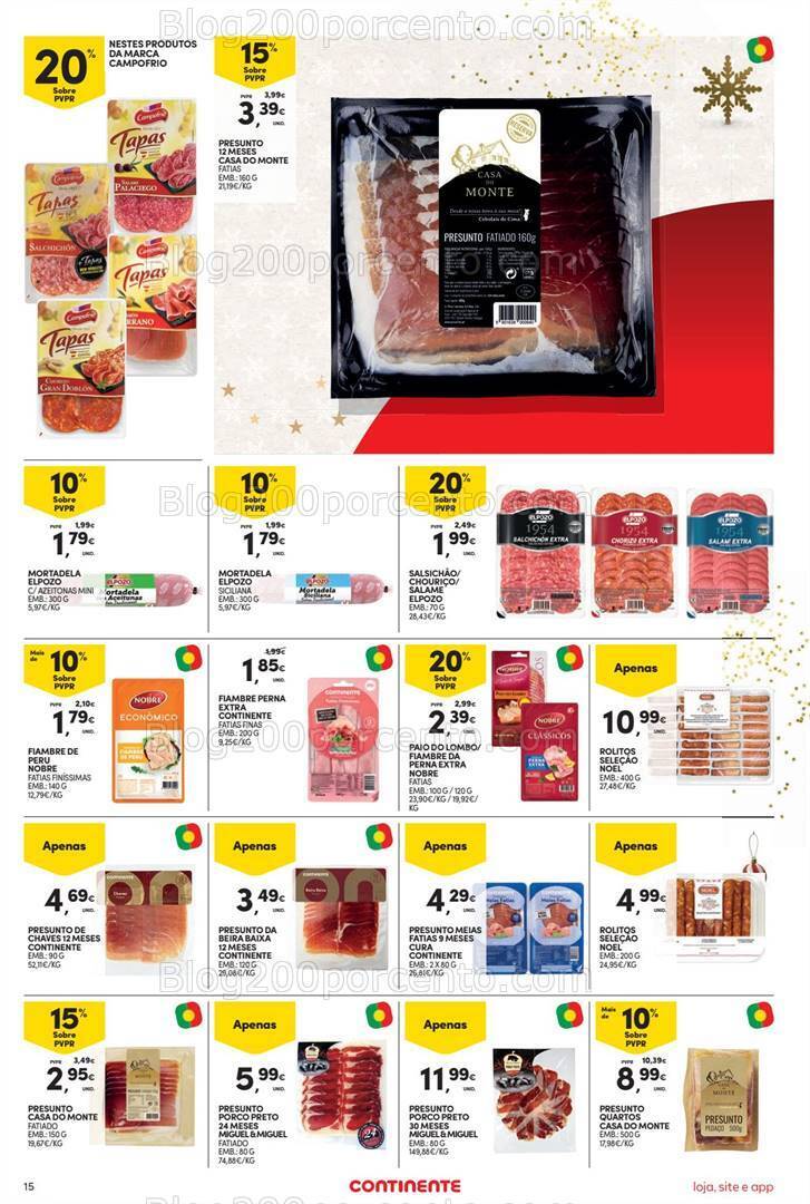 Antevisão Folheto CONTINENTE Promoções de 12 a 18 dezembro