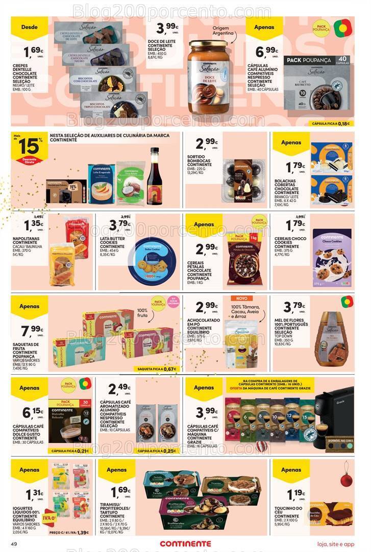 Antevisão Folheto CONTINENTE Promoções de 12 a 18 dezembro