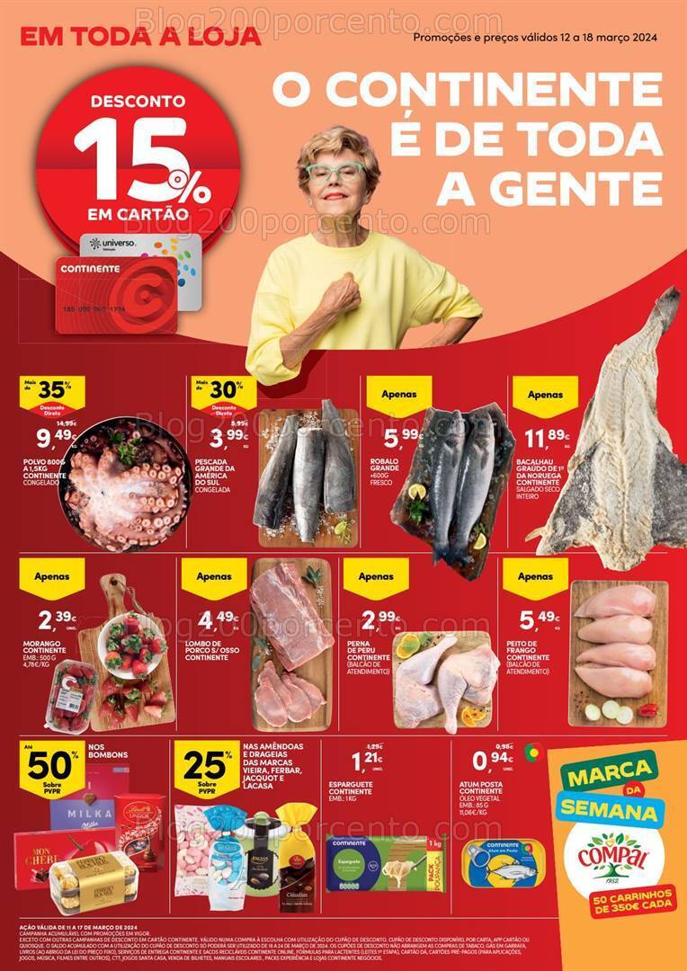 Antevisão Folheto CONTINENTE Promoções de 12 a 18 março