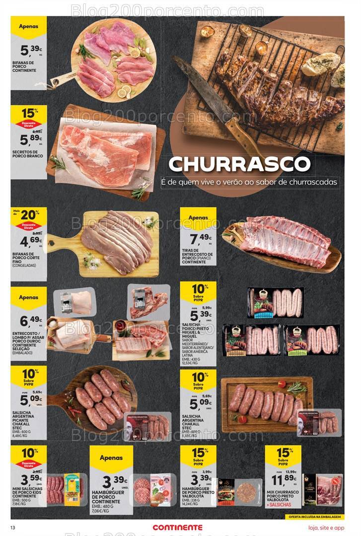 Antevisão Folheto CONTINENTE Promoções de 13 a 19 agosto