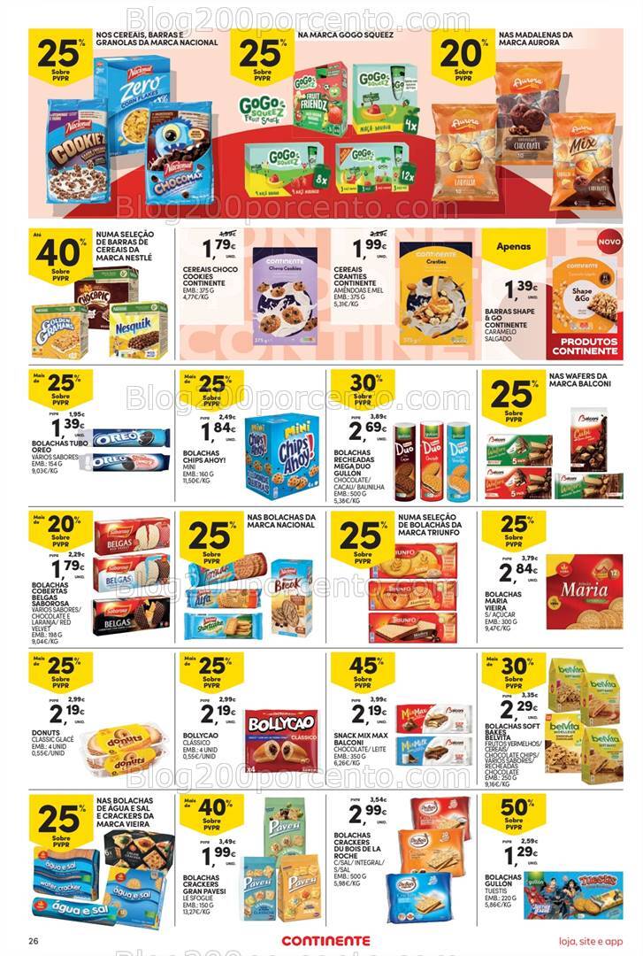 Antevisão Folheto CONTINENTE Promoções de 13 a 19 agosto