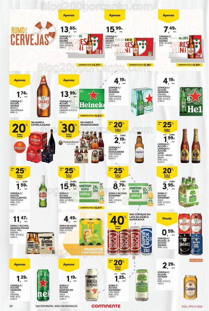 Antevisão Folheto CONTINENTE Promoções de 13 a 19 agosto
