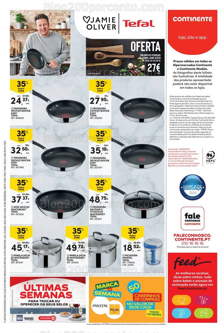 Antevisão Folheto CONTINENTE Promoções de 13 a 19 agosto