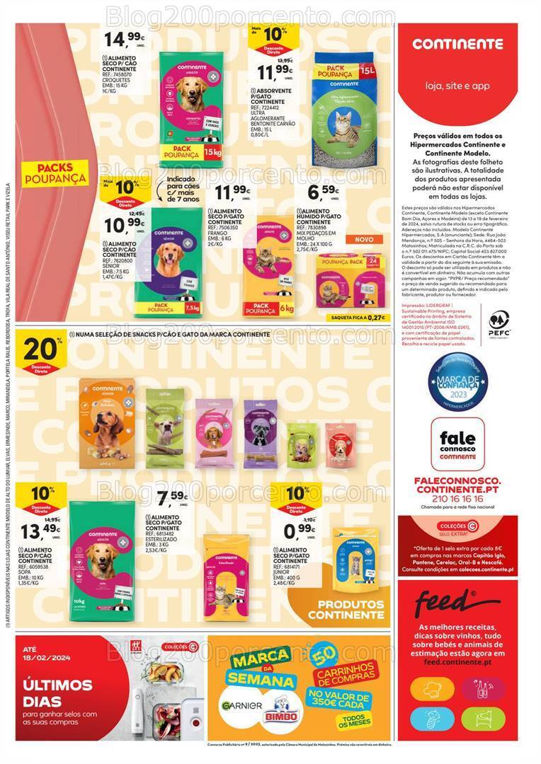 Antevisão Folheto CONTINENTE Promoções de 13 a 19 fevereiro
