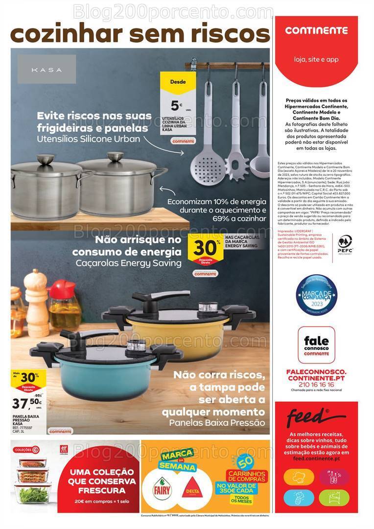 Antevisão Folheto CONTINENTE Bazar Promoções de 14 a 20 novembro