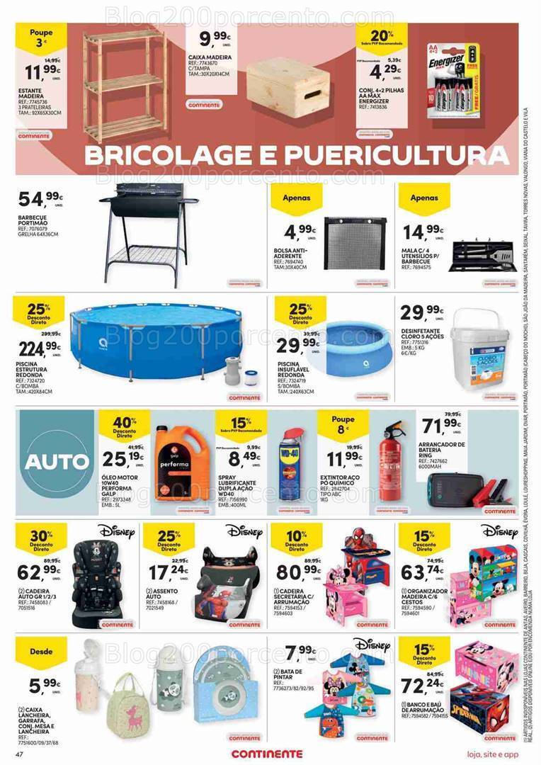 Antevisão Folheto CONTINENTE Bazar Promoções de 15 a 21 agosto