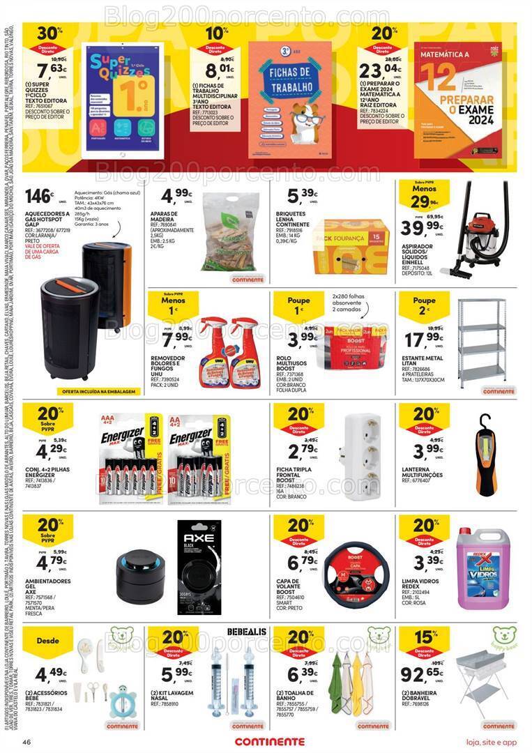 Antevisão Folheto CONTINENTE Bazar Promoções de 16 a 22 janeiro