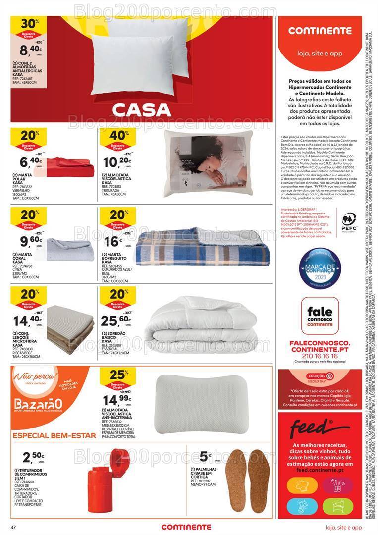 Antevisão Folheto CONTINENTE Bazar Promoções de 16 a 22 janeiro