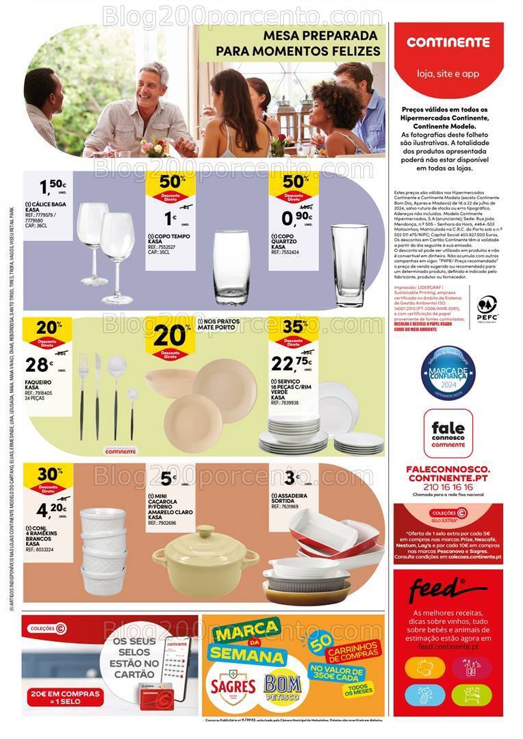 Antevisão Folheto CONTINENTE Bazar Promoções de 16 a 22 julho