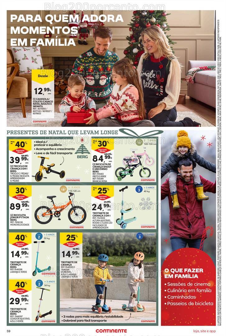 Antevisão Folheto CONTINENTE Bazar Promoções de 17 a 25 dezembro