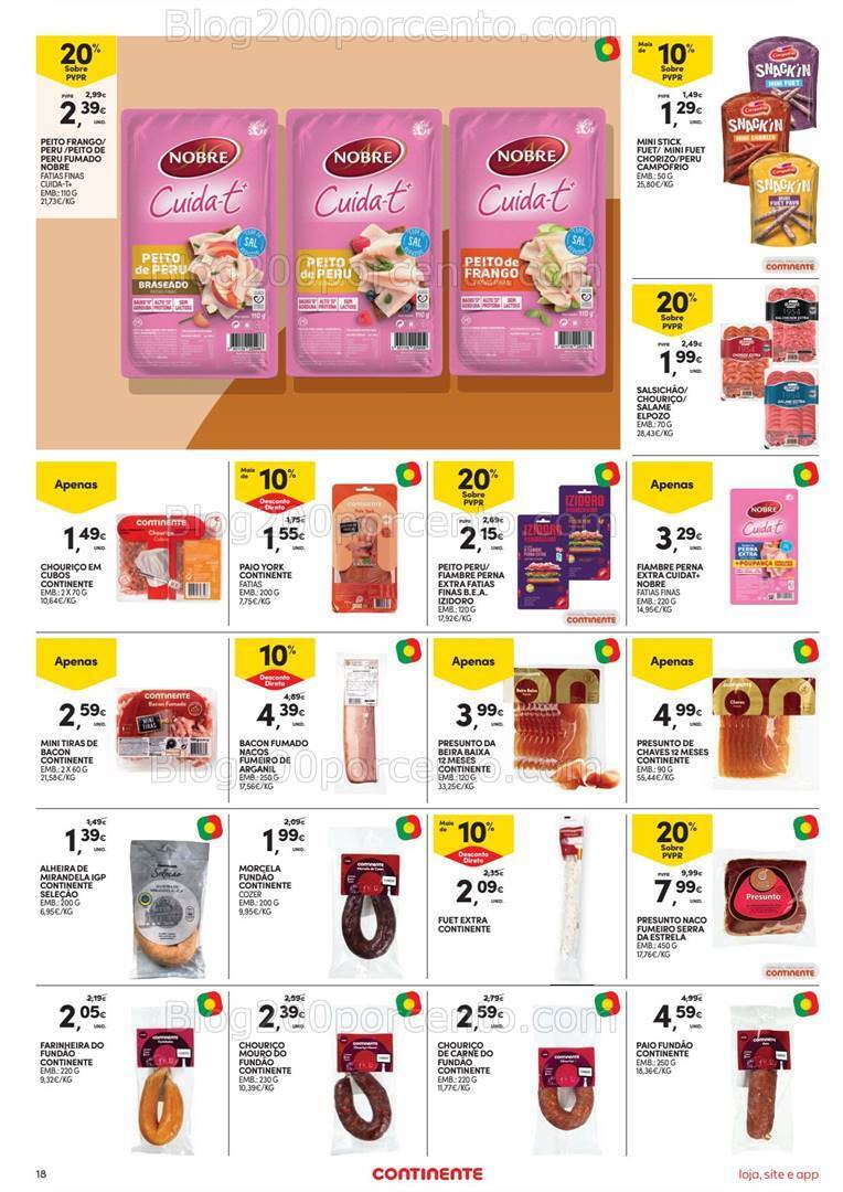 Antevisão Folheto CONTINENTE Promoções de 18 a 24 julho