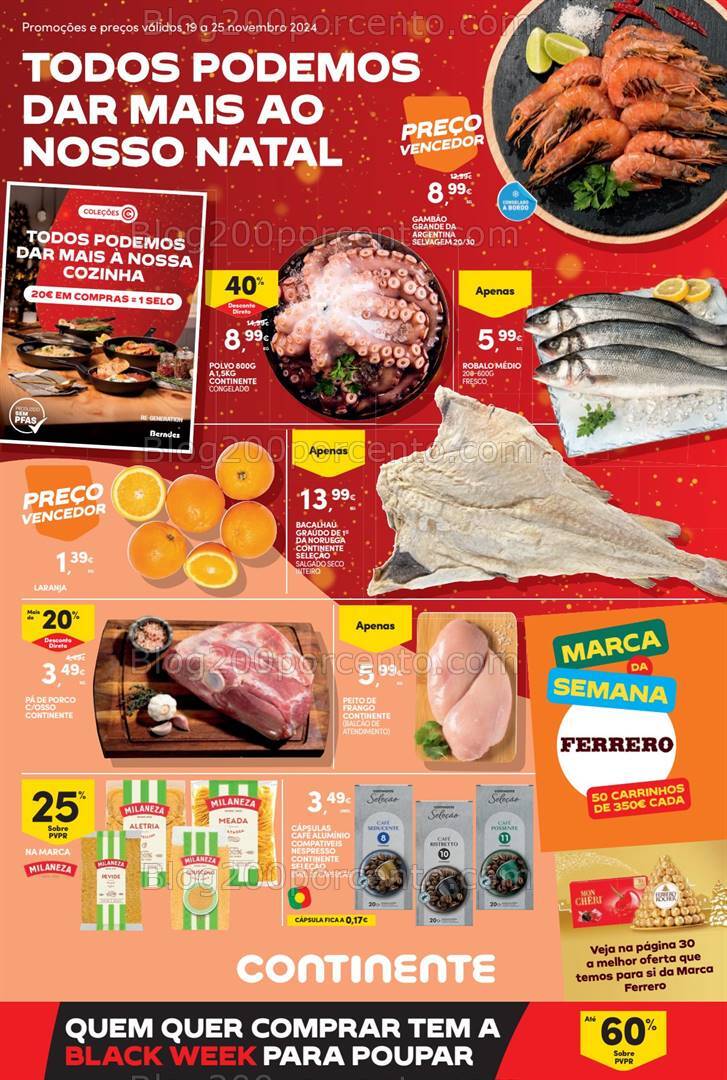 Antevisão Folheto CONTINENTE Promoções de 19 a 25 novembro