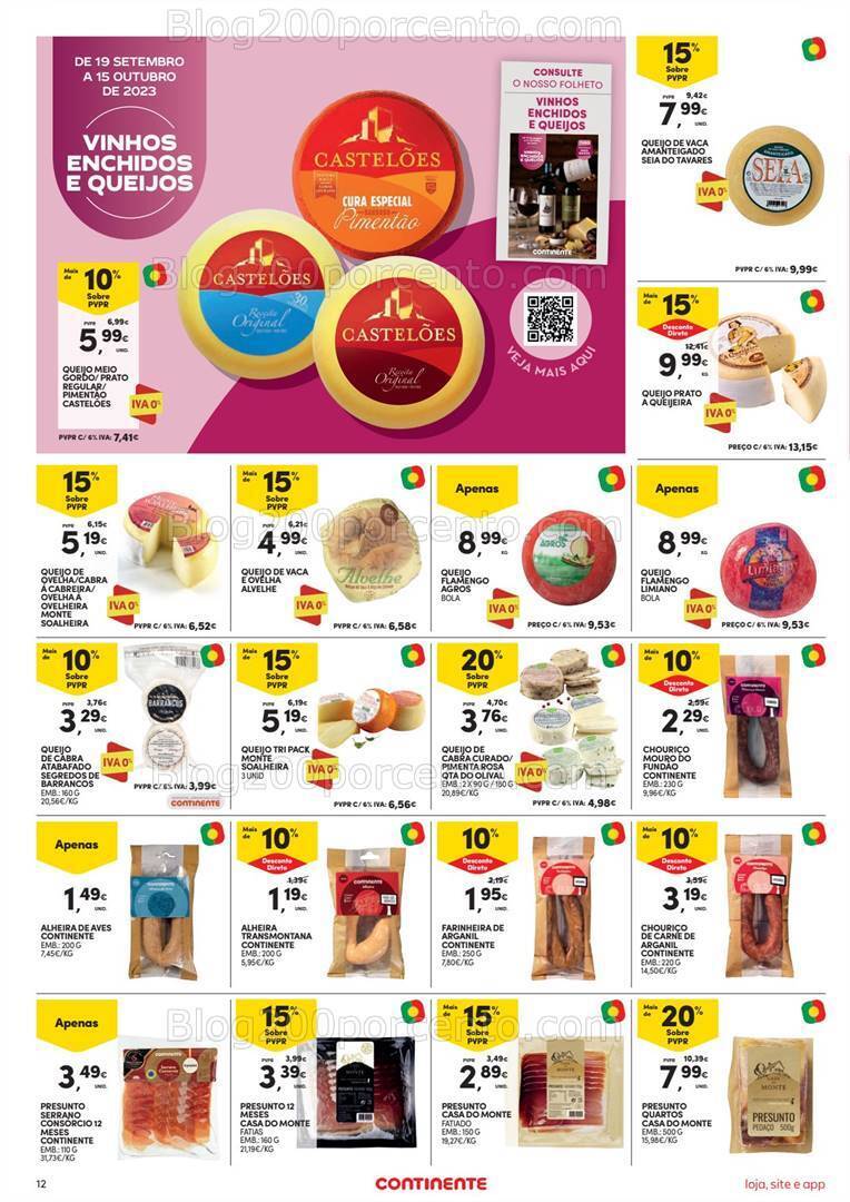 Antevisão Folheto CONTINENTE Promoções de 19 a 25 setembro