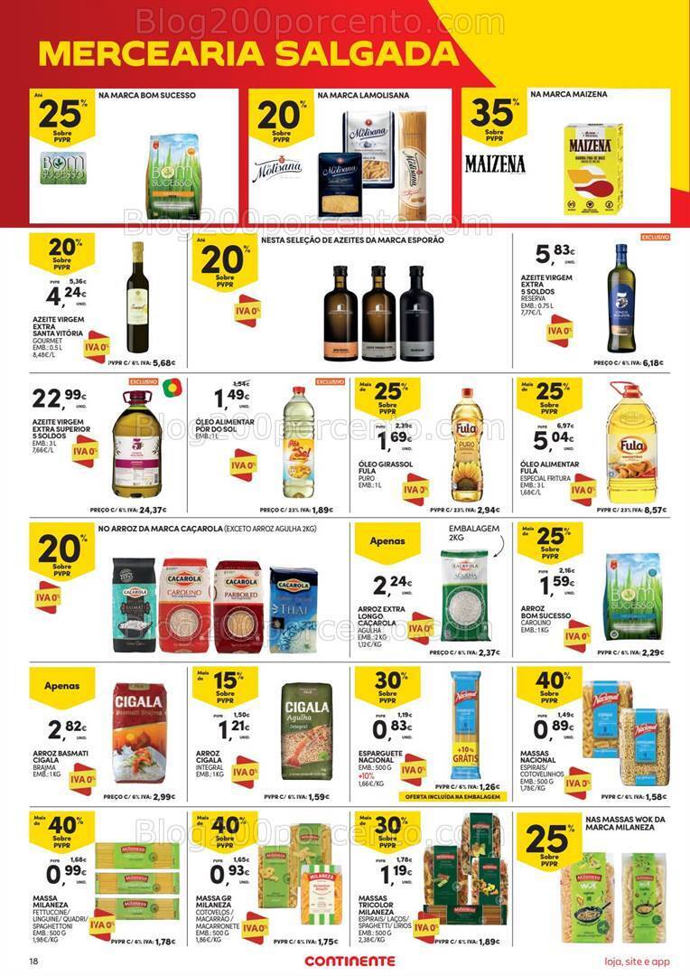 Antevisão Folheto CONTINENTE Promoções de 19 a 25 setembro