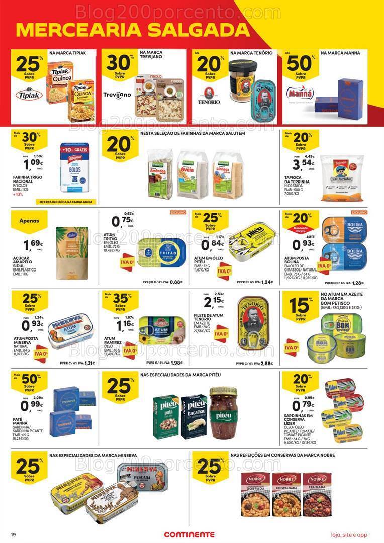 Antevisão Folheto CONTINENTE Promoções de 19 a 25 setembro