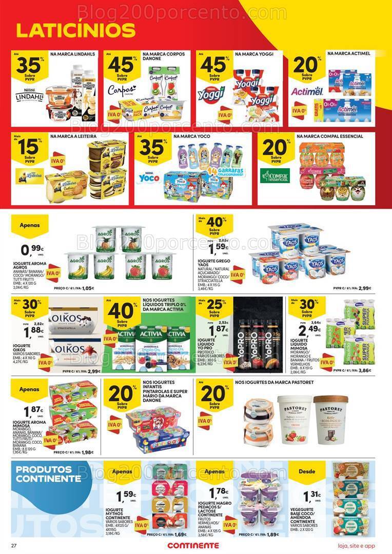 Antevisão Folheto CONTINENTE Promoções de 19 a 25 setembro