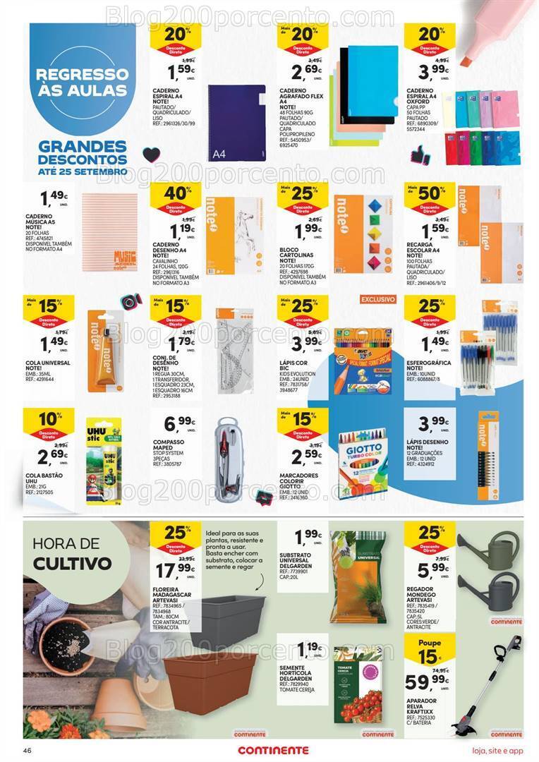 Antevisão Folheto CONTINENTE Promoções de 19 a 25 setembro
