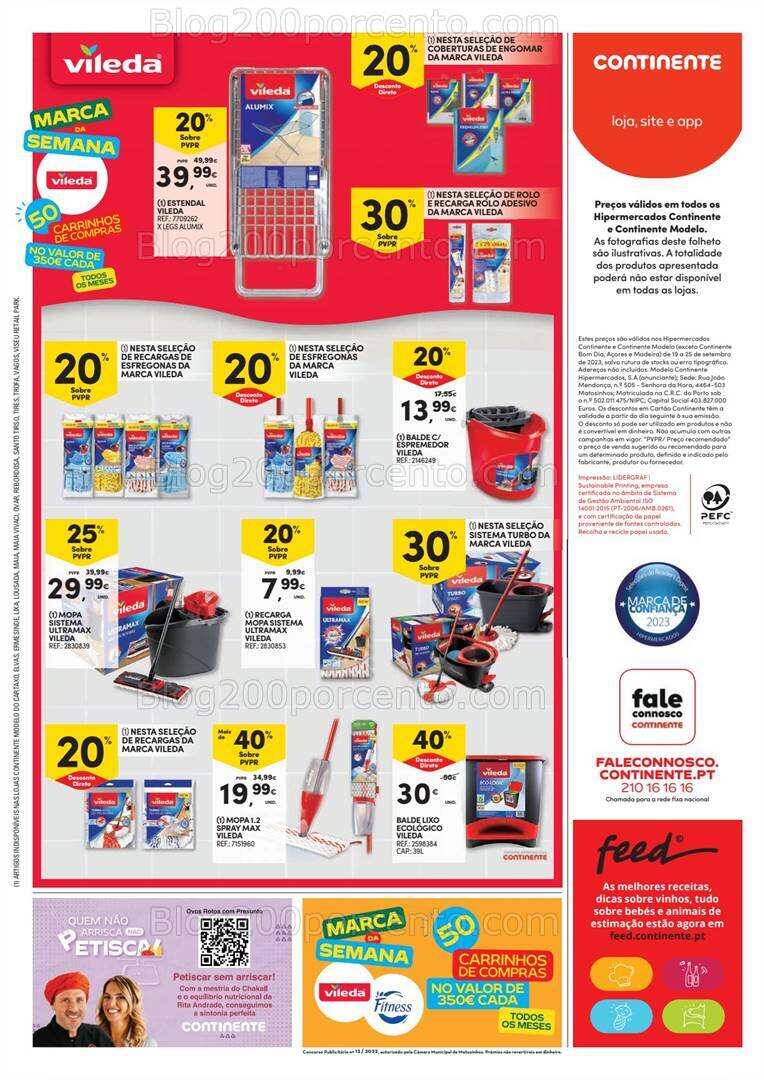 Antevisão Folheto CONTINENTE Promoções de 19 a 25 setembro