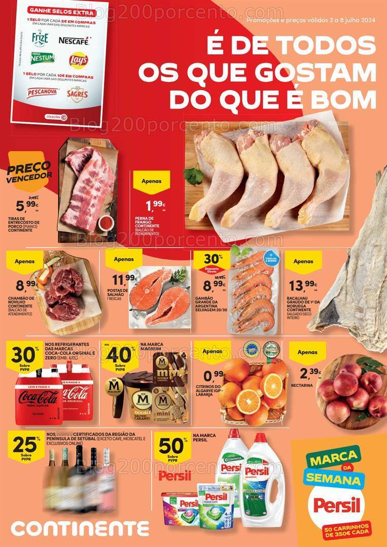 Antevisão Folheto CONTINENTE Promoções de 2 a 8 julho