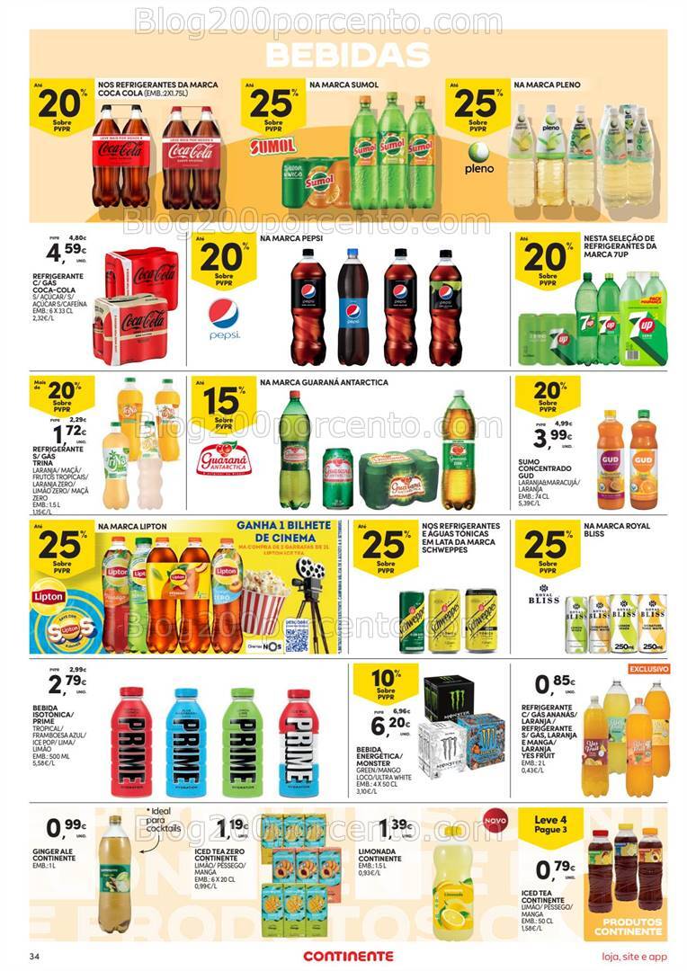 Antevisão Folheto CONTINENTE Promoções de 20 a 26 agosto