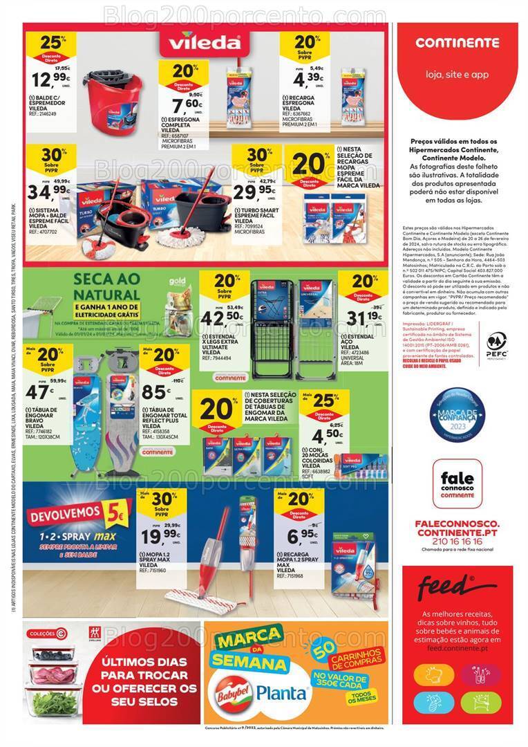 Antevisão Folheto CONTINENTE Promoções de 20 a 26 fevereiro