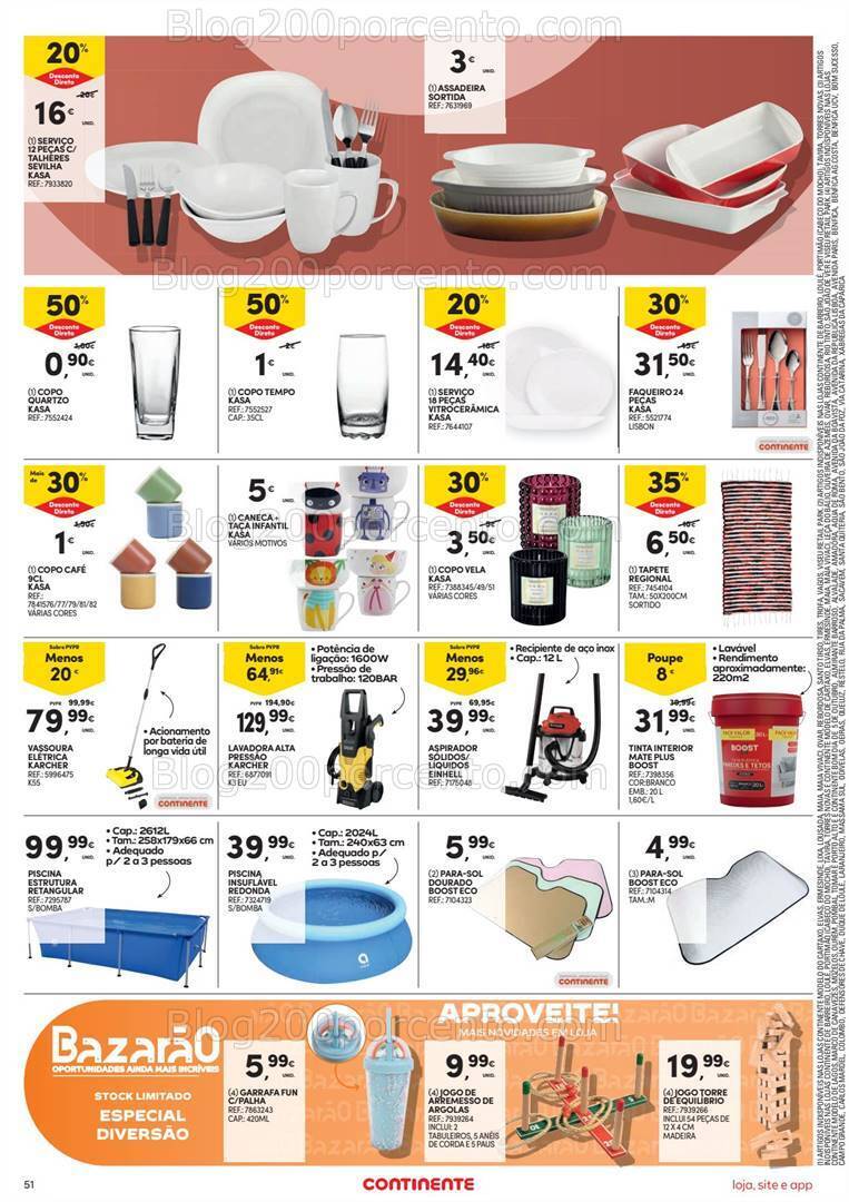 Antevisão Folheto CONTINENTE Bazar Promoções de 21 a 27 maio