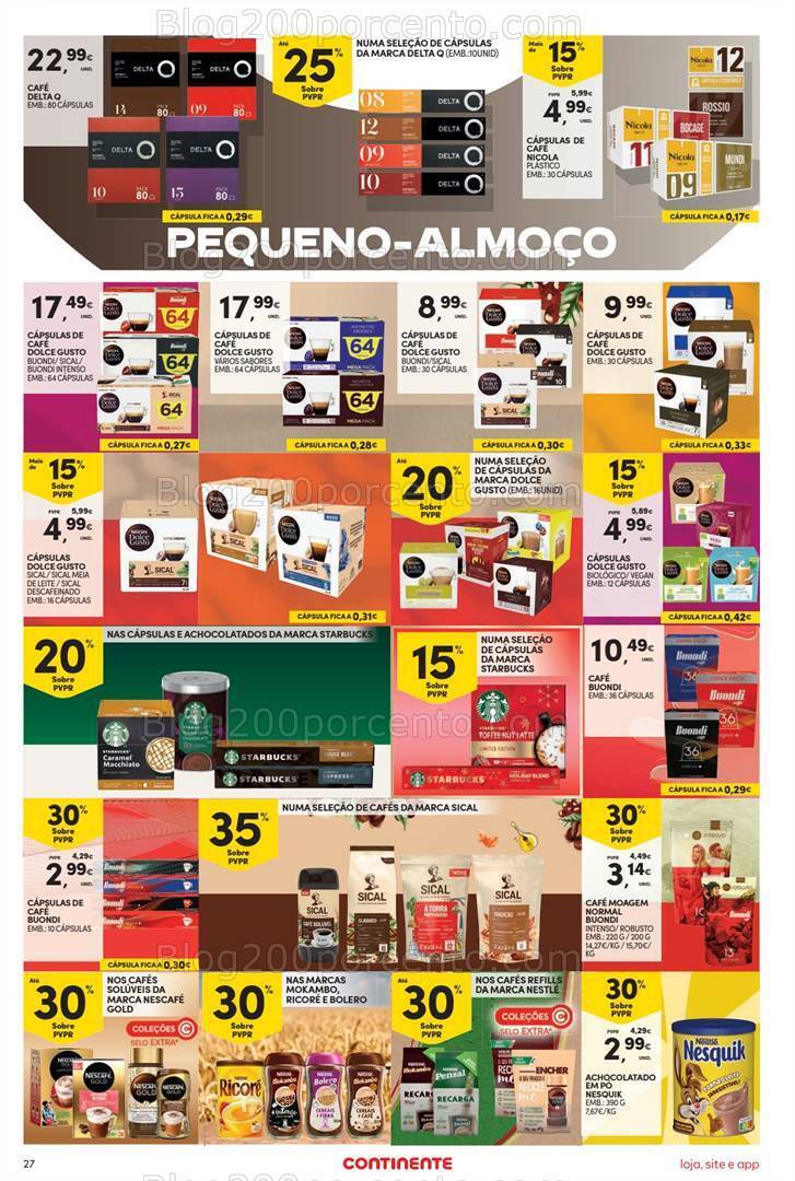 Antevisão Folheto CONTINENTE Promoções de 21 a 27 novembro