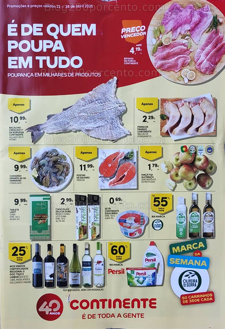 Antevisão Folheto CONTINENTE Promoções de 22 a 28 abril