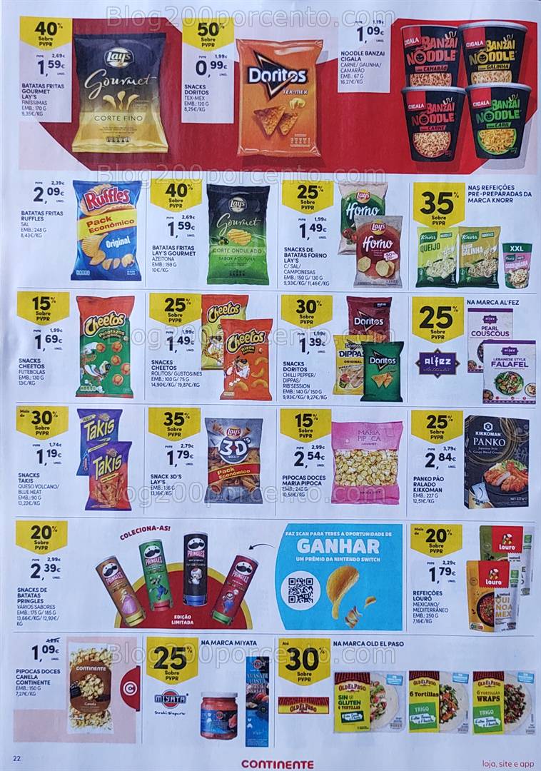 Antevisão Folheto CONTINENTE Promoções de 22 a 28 abril