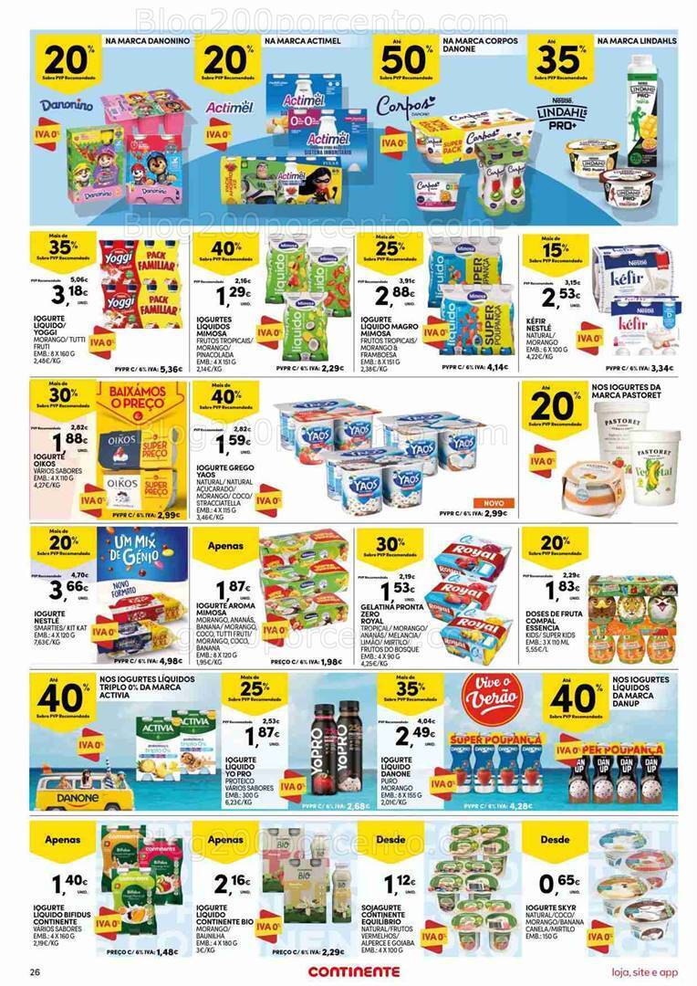 Antevisão Folheto CONTINENTE Promoções de 22 a 28 agosto