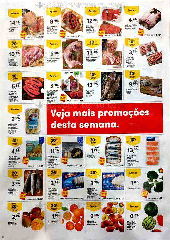 Antevisão Folheto CONTINENTE Promoções Fim de Semana - 23 a 26 junho
