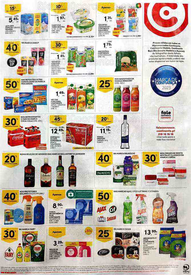 Antevisão Folheto CONTINENTE Promoções Fim de Semana - 23 a 26 junho