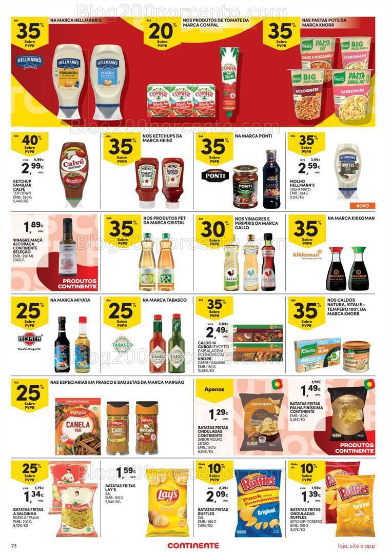 Antevisão Folheto CONTINENTE Promoções de 23 a 29 abril