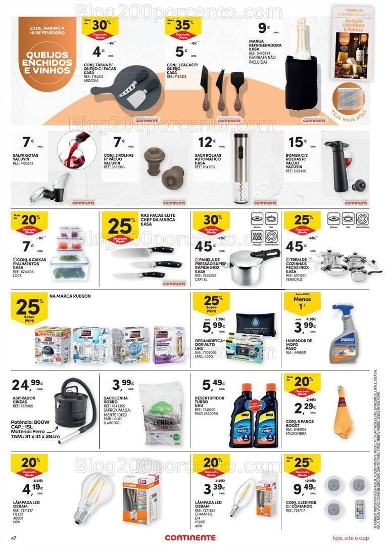 Antevisão Folheto CONTINENTE Bazar Promoções de 23 a 29 janeiro