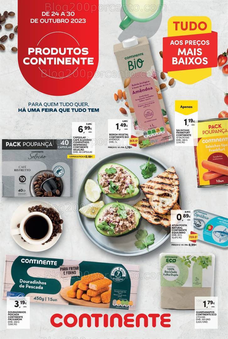 Antevisão Folheto CONTINENTE Promoções de 24 a 30 outubro