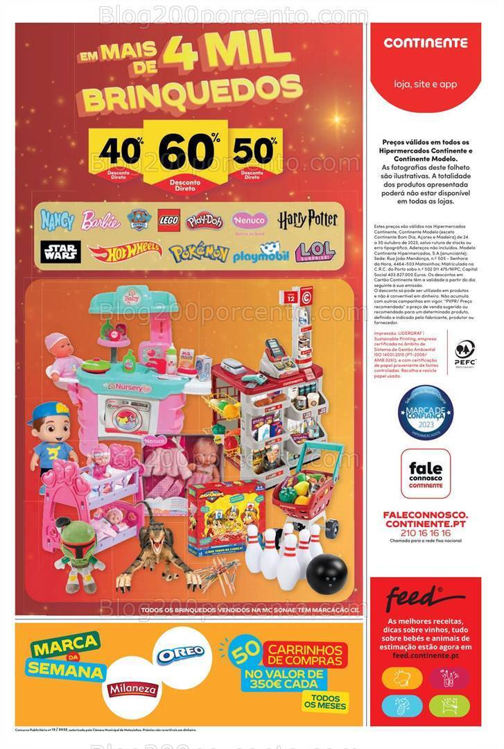 Antevisão Folheto CONTINENTE Bazar Promoções de 24 a 30 outubro