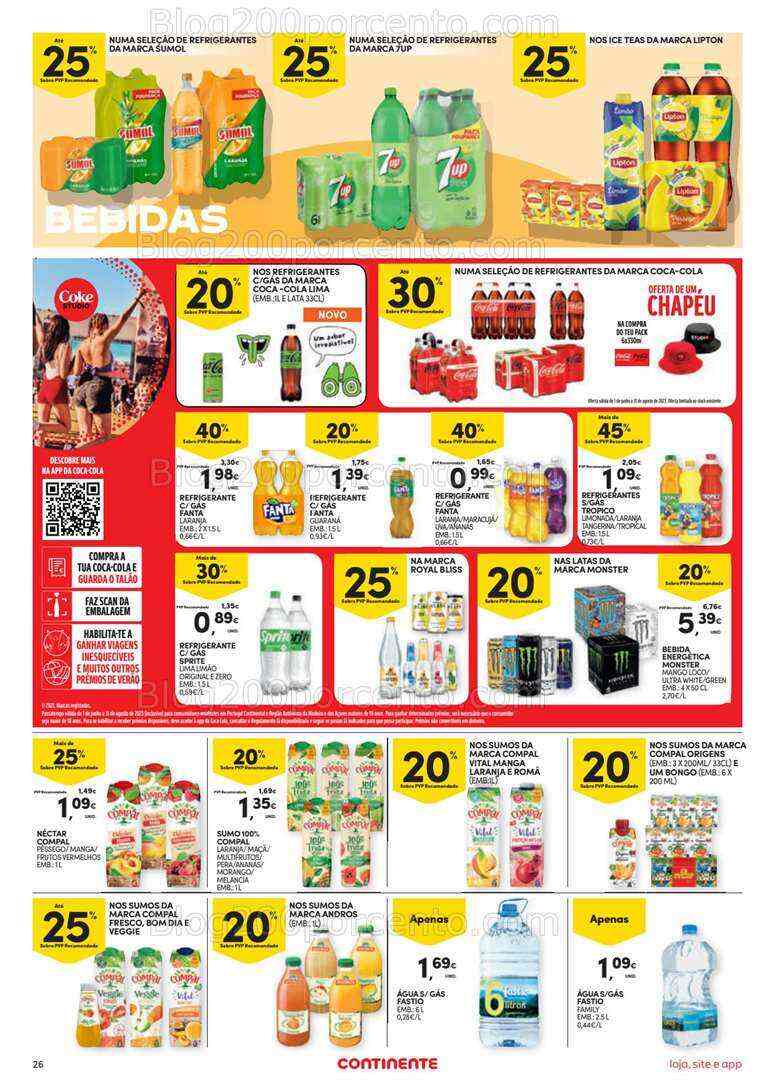 Antevisão Folheto CONTINENTE Promoções de 25 a 31 julho