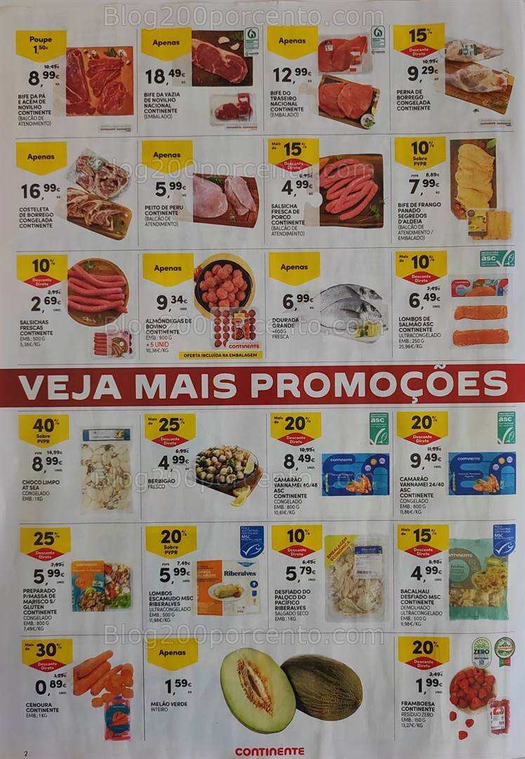 Antevisão Folheto CONTINENTE Promoções Fim de Semana de 26 a 29 abril