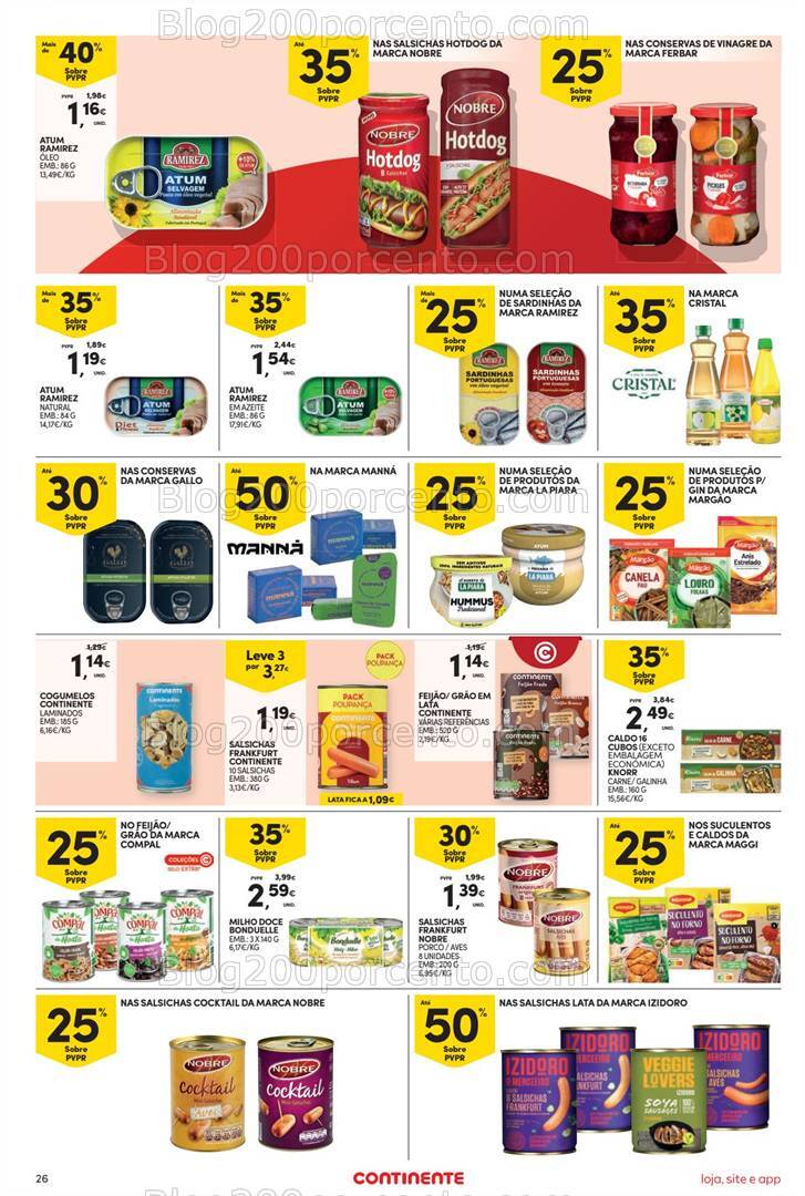 Antevisão Folheto CONTINENTE Promoções de 26 a 31 dezembro