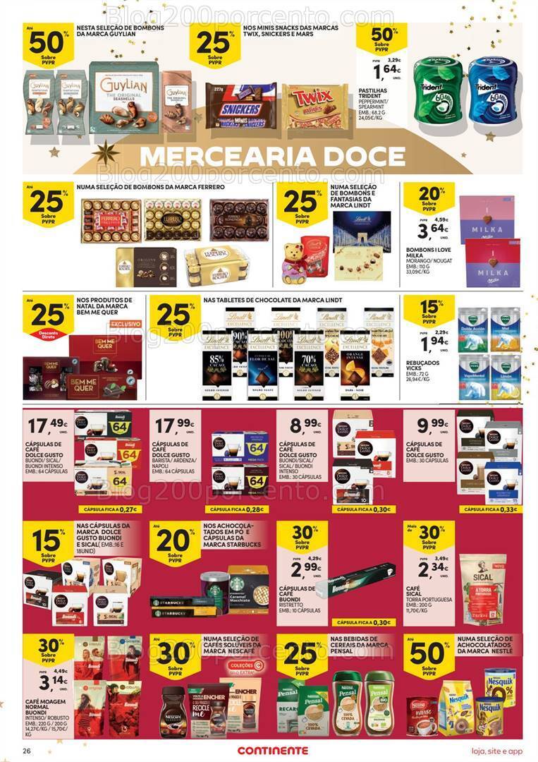 Antevisão Folheto CONTINENTE Promoções de 26 a 31 dezembro