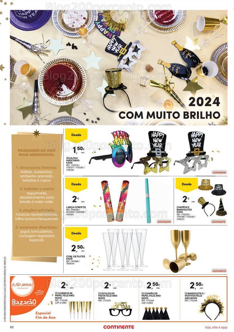Antevisão Folheto CONTINENTE Bazar Promoções de 26 a 31 dezembro