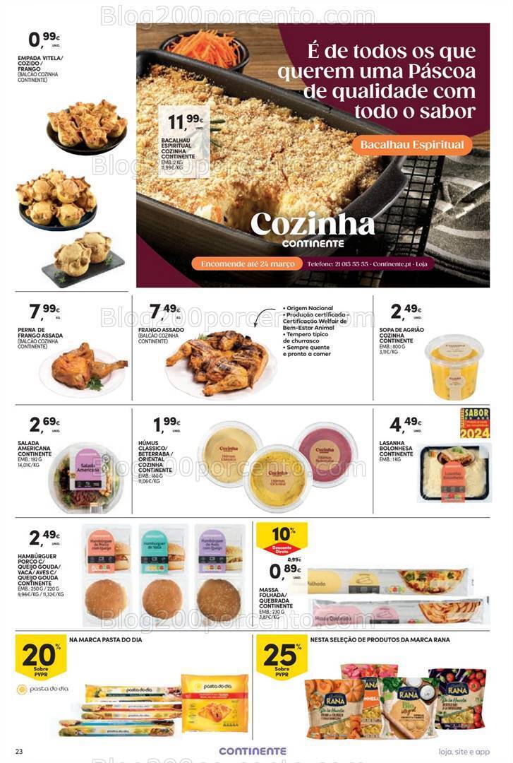 Antevisão Folheto CONTINENTE Promoções de 26 março a 1 abril