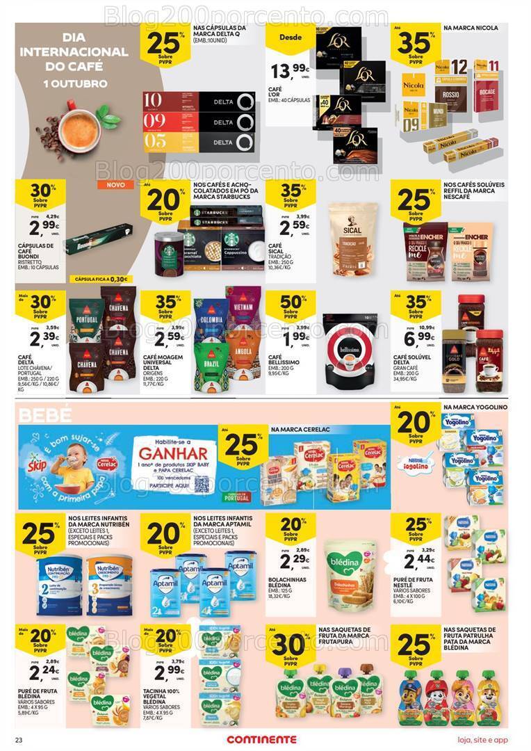 Antevisão Folheto CONTINENTE Promoções de 26 setembro a 2 outubro