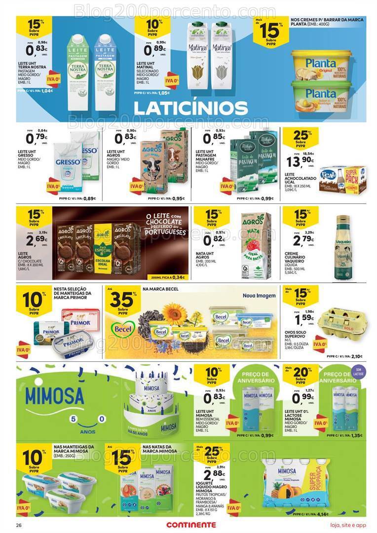 Antevisão Folheto CONTINENTE Promoções de 26 setembro a 2 outubro